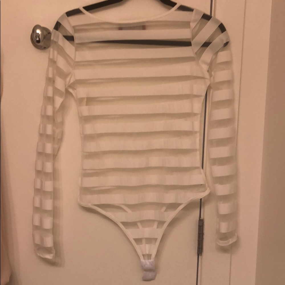 Striped Mesh jumper